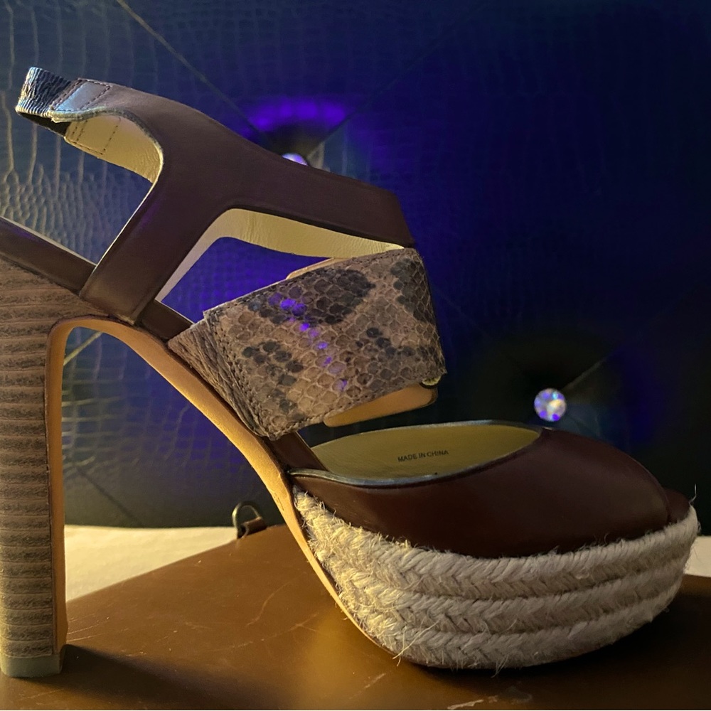 Coach leather heels